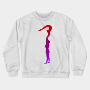 A women’s pair doing arch on high hand Crewneck Sweatshirt